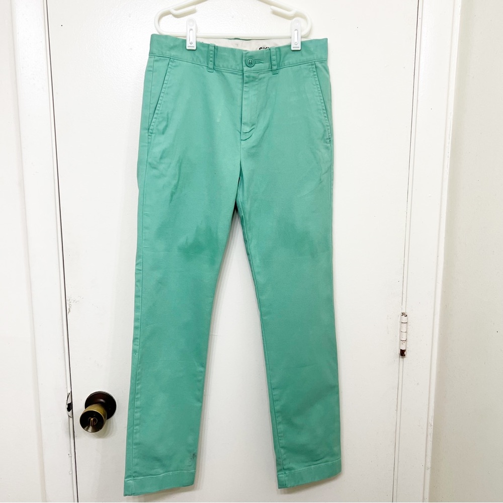Bright Green J. Crew Boys Skinny Pants Size 12
